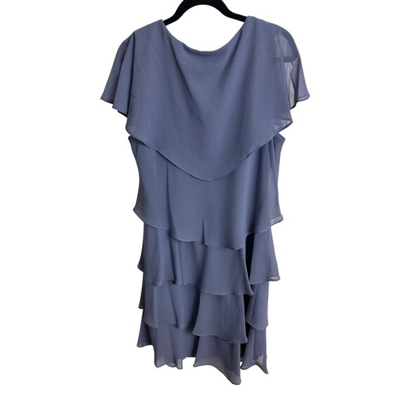 SLNY Size 16 Women's Pull Over Dress with Ruffles - Picture 3 of 10